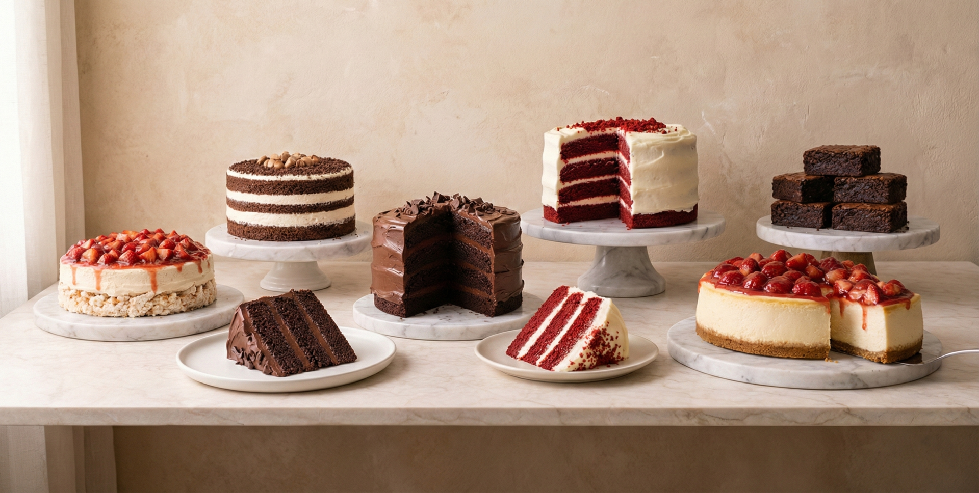 Selección de pasteles